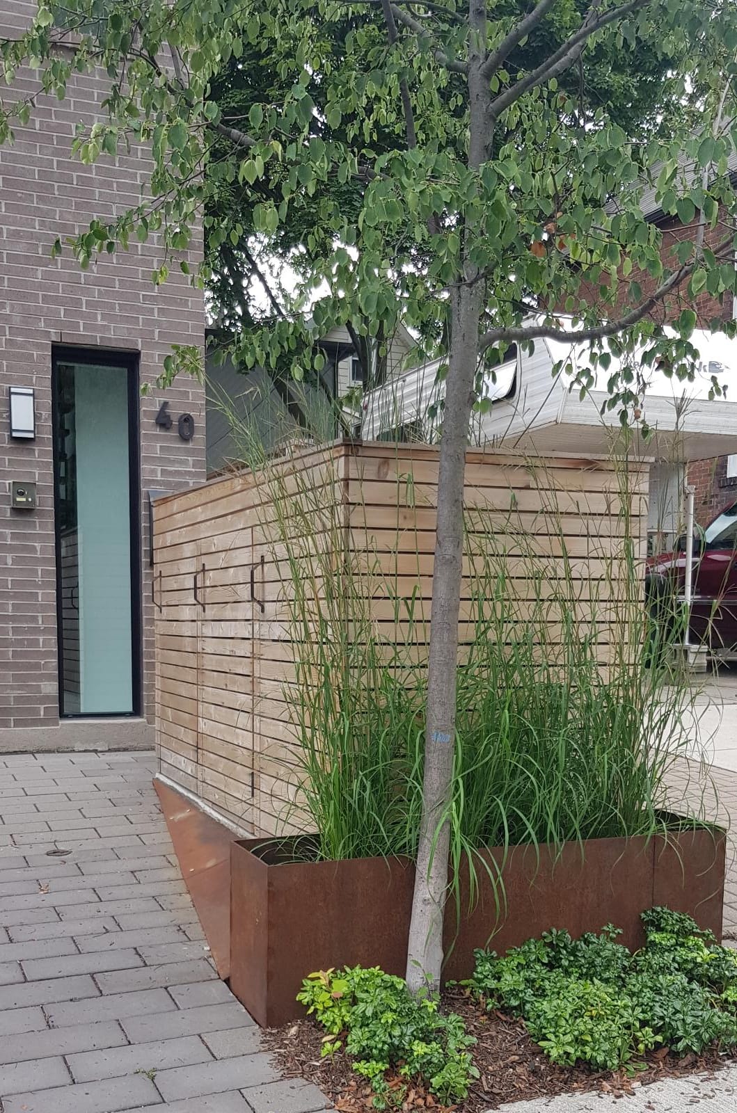 Corten steel landscaping 11