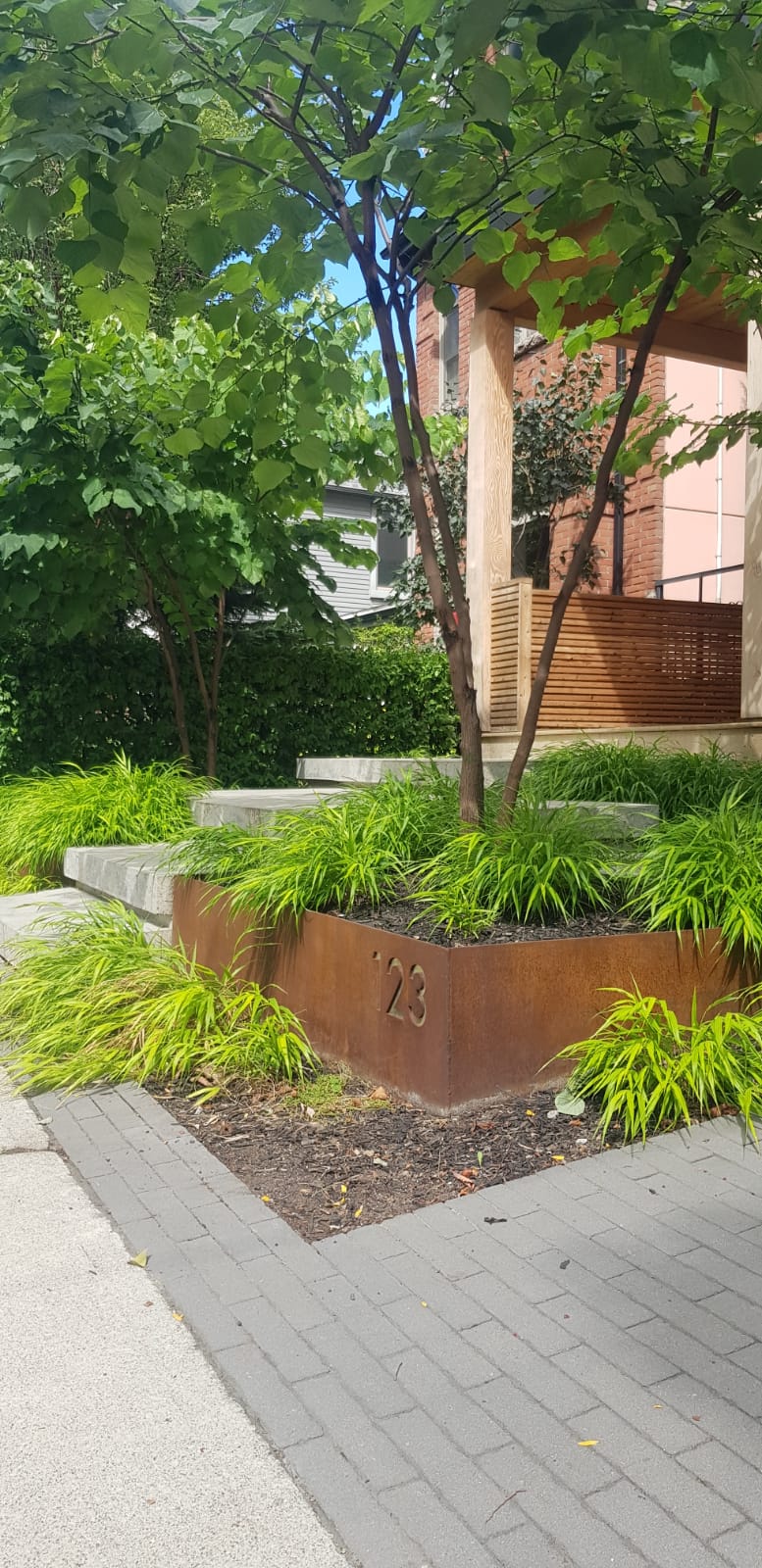 Corten steel landscaping 6