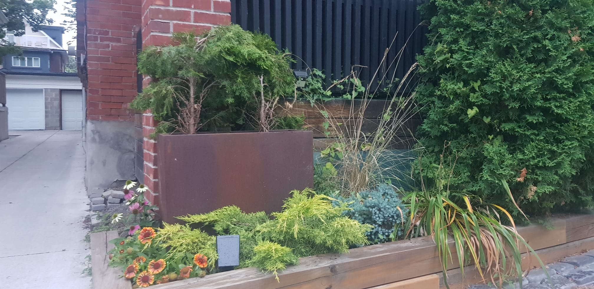 Corten steel landscaping 7