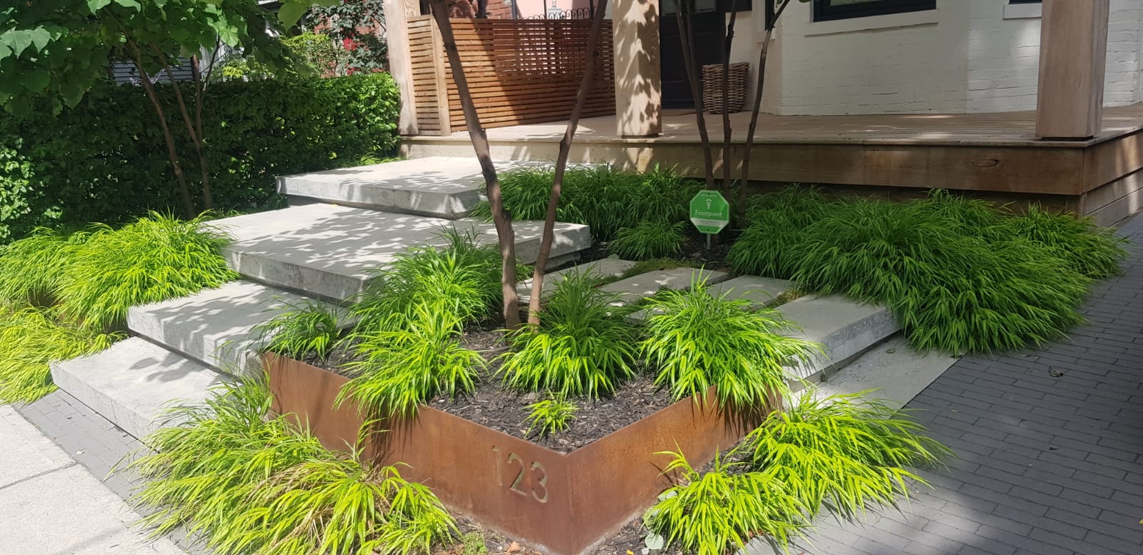 Corten steel landscaping 3