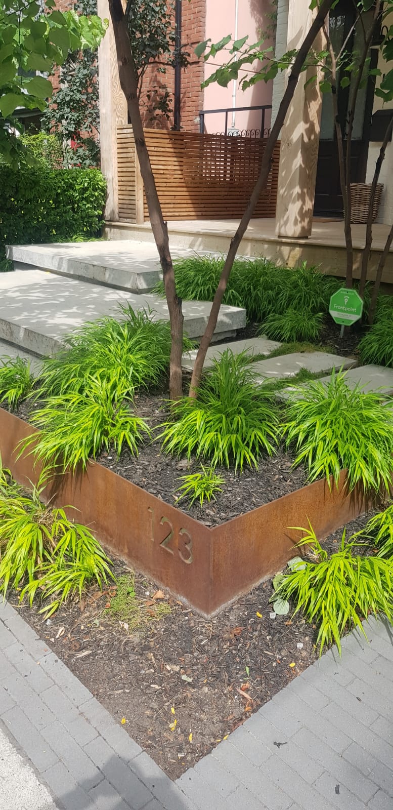 Corten steel landscaping 8