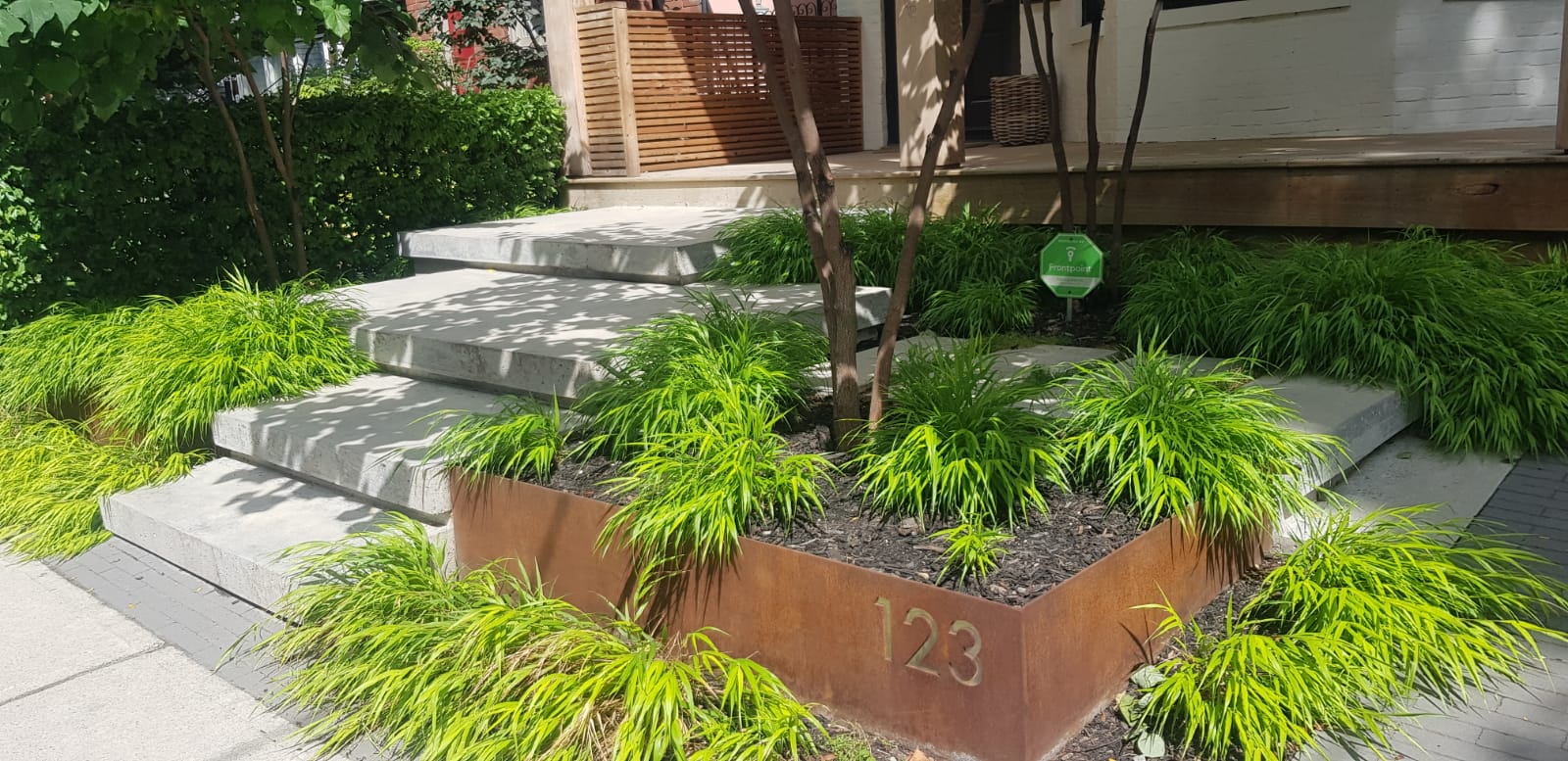 Corten steel landscaping 5