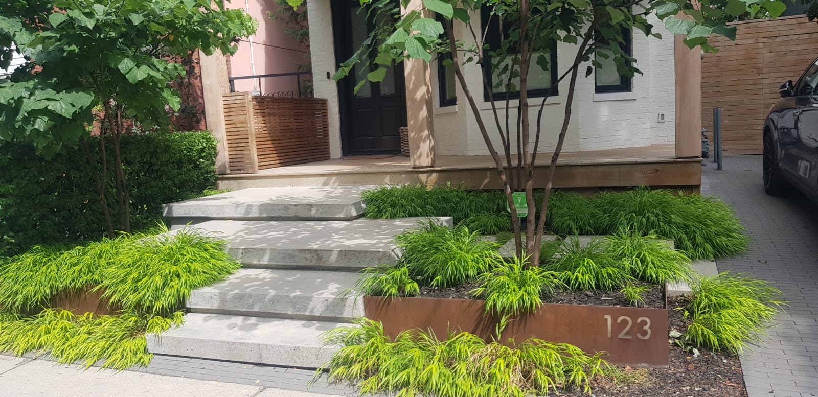 Corten steel landscaping 9